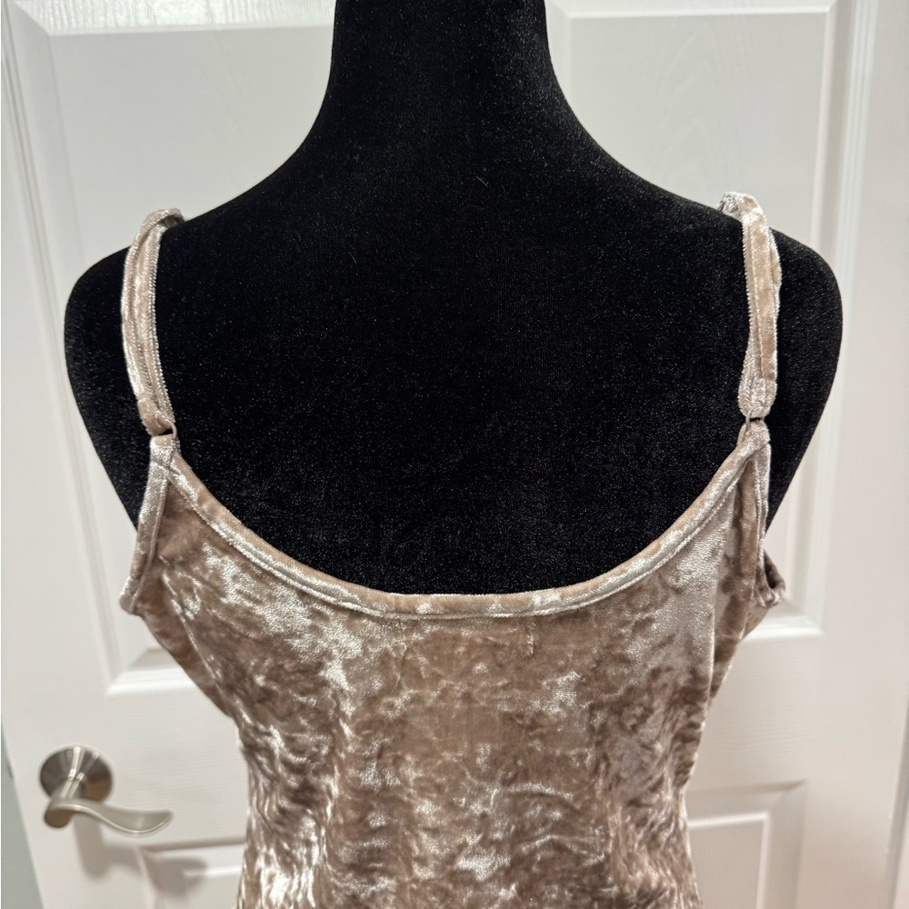Love, Fire Velvet Dress in Tan women’s small - Picture 7 of 10